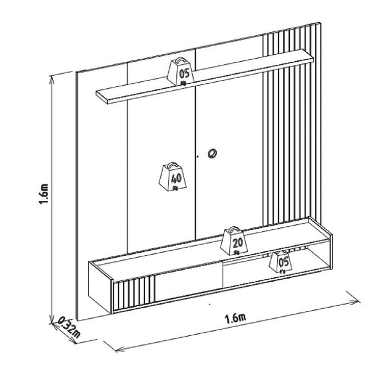 Painel-Home-Ideal-para-TV-ate-65-Polegadas-Dublin-Linea-Brasil