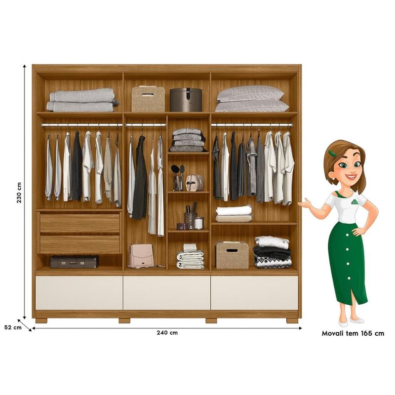 Guarda-Roupa-Casal-6-Portas-5-Gavetas-Flex-Amazonas-Moval-