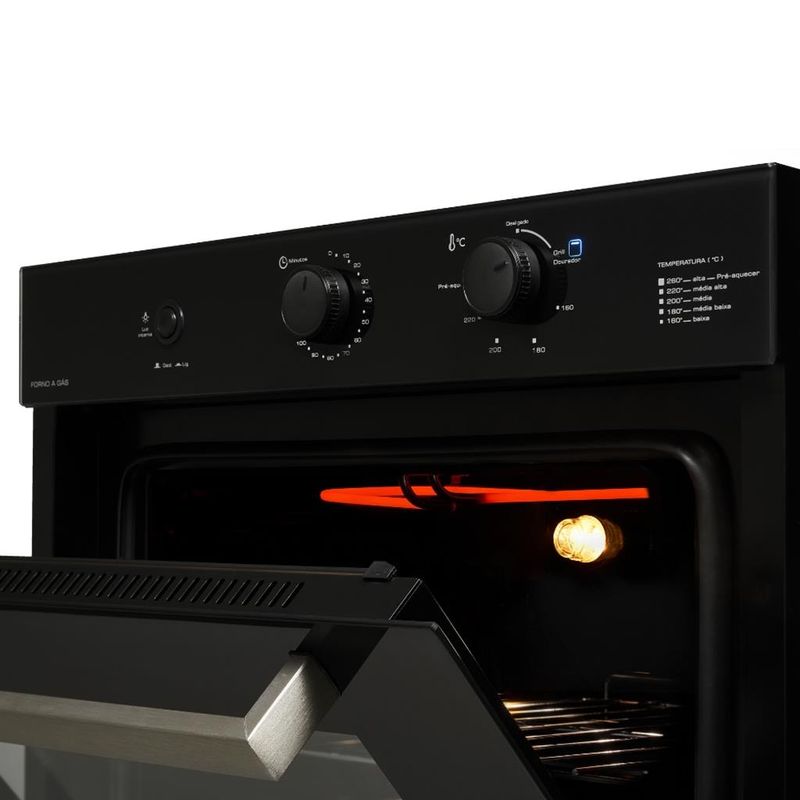 Forno-a-Gas-de-Embutir-Fischer-Infinity-50L-com-Grill