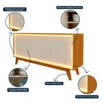 Buffet 4 Portas LED Requinte Gelius