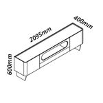 Rack-para-TV-de-Ate-85-Polegadas-2-Portas-1-Gaveta-LED-com-Pes-de-Vidro-Nobre-Gelius