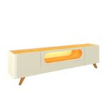 Rack-para-TV-de-Ate-85-Polegadas-2-Portas-1-Gaveta-LED-com-Pes-de-Madeira-Nobre-Gelius-