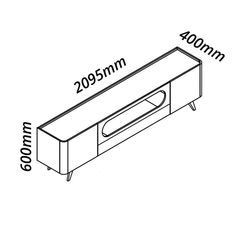Rack-para-TV-de-Ate-85-Polegadas-2-Portas-1-Gaveta-LED-com-Pes-de-Madeira-Nobre-Gelius-