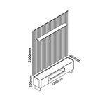 Rack-com-Painel-para-TV-de-Ate-85-Polegadas-2-Portas-1-Gaveta-LED-Com-Pes-de-Vidro-Nobre-Gelius-