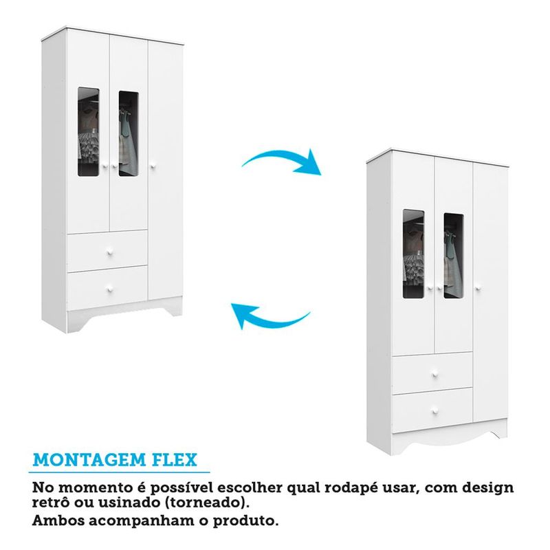 Guarda-Roupa-Infantil-Com-Vidro-3-Portas-2-Gavetas-Ben-Peroba-