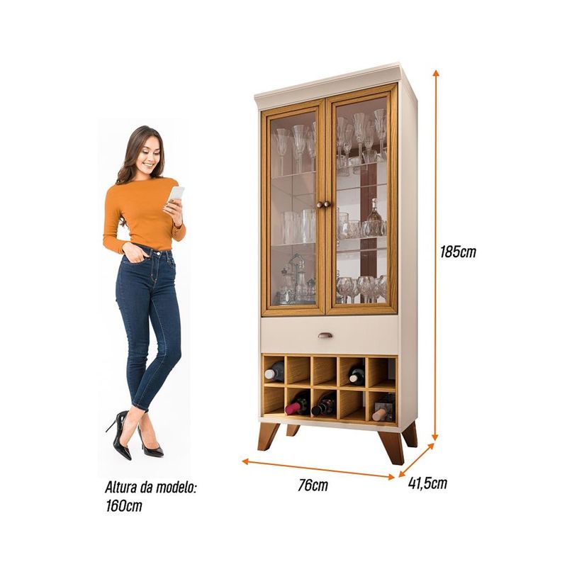 Cristaleira-Adega-2-Portas-1-Gaveta-Opera-HB-Moveis
