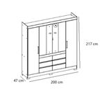 Guarda-Roupa-Casal-com-Espelho-4-Portas-6-Gavetas-Cadis-Demobile