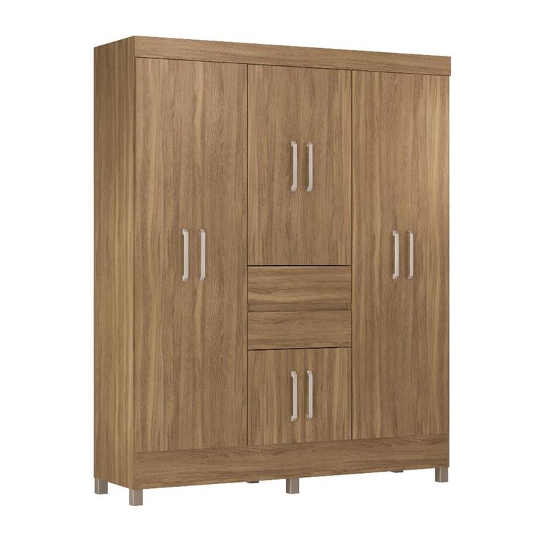 Guarda-Roupa-Casal-8-Portas-2-Gavetas-Munique-Demobile