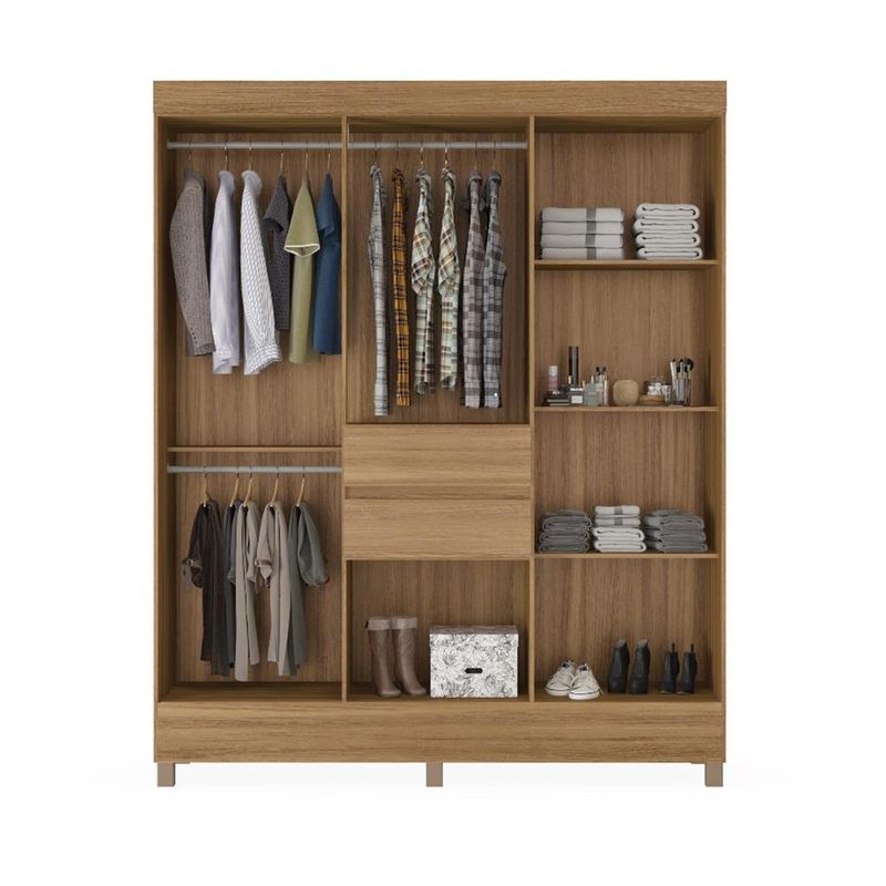 Guarda-Roupa-Casal-8-Portas-2-Gavetas-Munique-Demobile