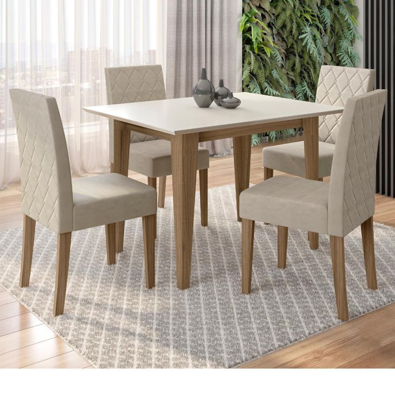 Conjunto-Sala-de-Jantar-Kate-120cm-com-4-cadeira-Jade-Poliman