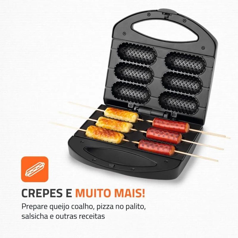 Crepeira Mondial Pratic Crepe e Hot Dog 850W CP-01
