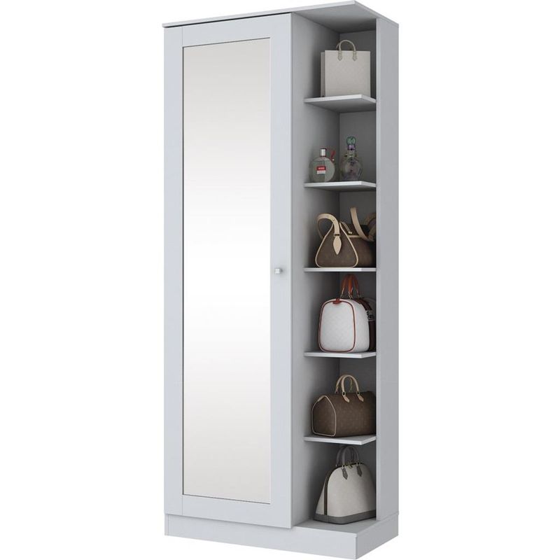 Sapateira-Duetto-D182-1-Porta-com-Espelho-Henn
