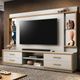 Estante Home para TV Até 75 Polegadas 4 Gavetas 240cm com Rodízios Leni EDN Móveis