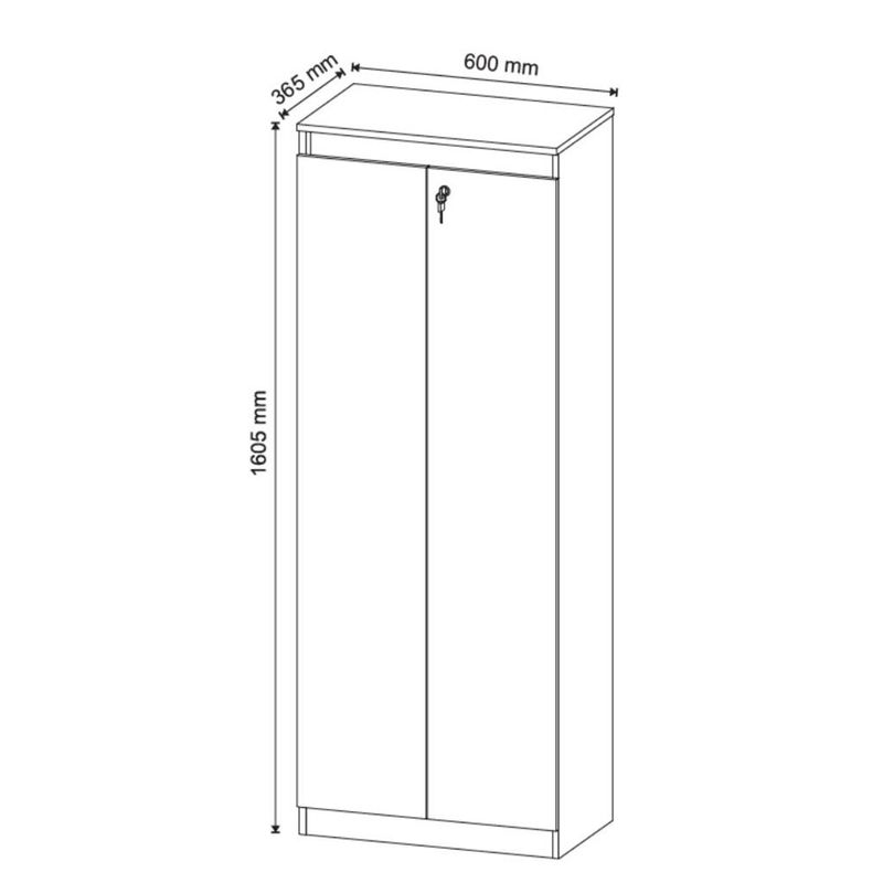 Estante-para-Escritorio-2-Portas-com-Chave-ME4151-Tecnomobili