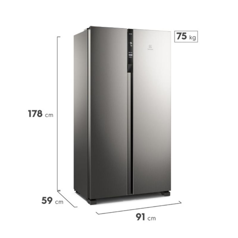 Geladeira-Electrolux-IS4S-Side-By-Side-Efficient-com-Tecnologia-AutoSense-435L