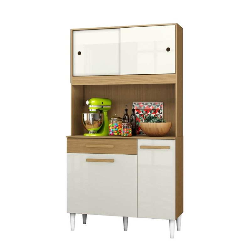 Cozinha Compacta 4 Portas 1 Gaveta 4306 Aramóveis