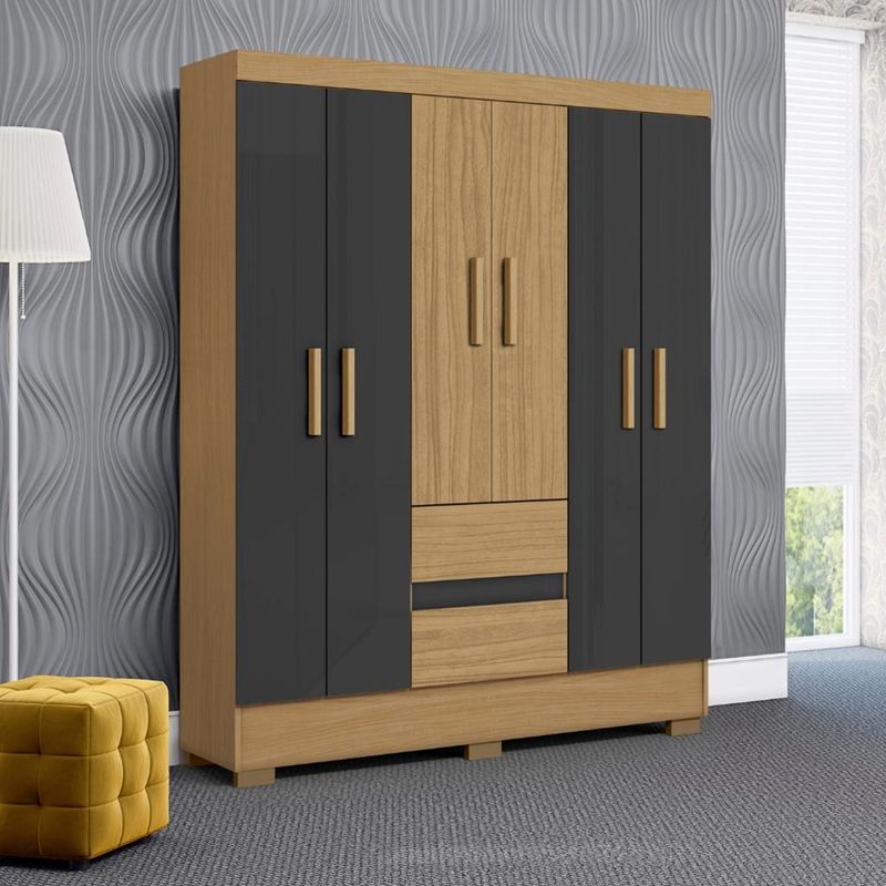 Guarda-Roupa-Solteiro-6-Portas-2-Gavetas-com-Pes-Coimbra-Aramoveis-