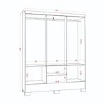 Guarda-Roupa-Solteiro-6-Portas-2-Gavetas-com-Pes-Coimbra-Aramoveis-
