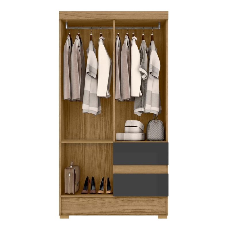 Guarda-Roupa-Solteiro-4-Portas-2-Gavetas-com-Pes-Coimbra-Aramoveis-