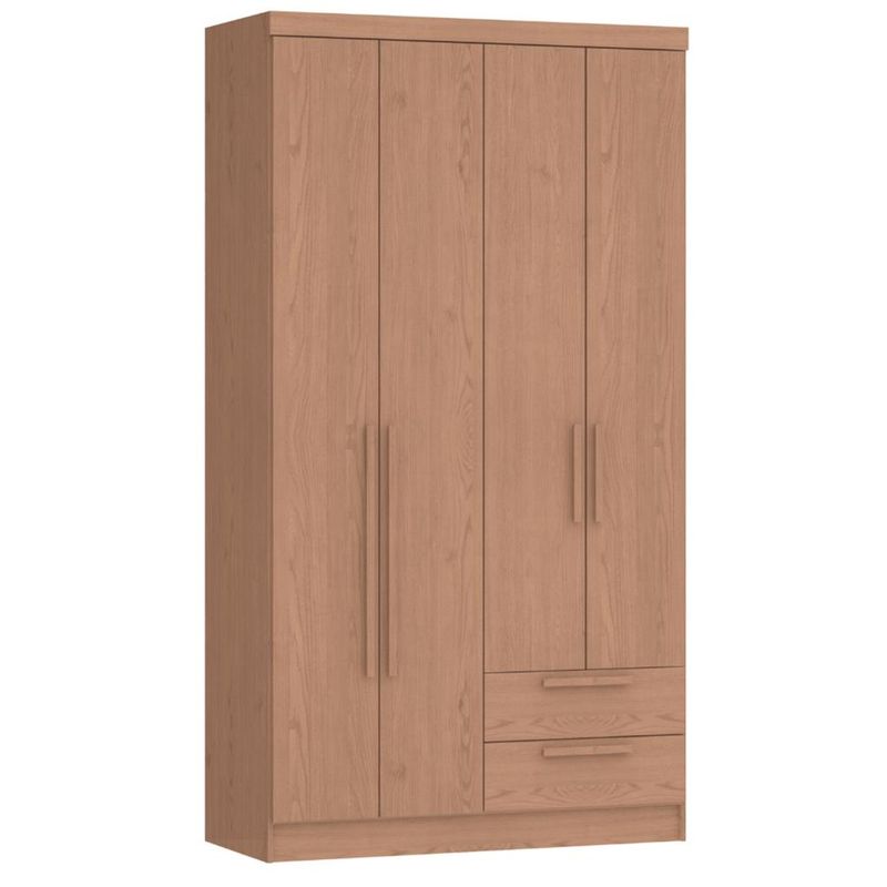 Guarda-Roupas-Solteiro-4-Portas-2-Gavetas-Nero-Moveis-Castro