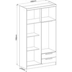 Guarda-Roupas-Solteiro-4-Portas-2-Gavetas-Nero-Moveis-Castro