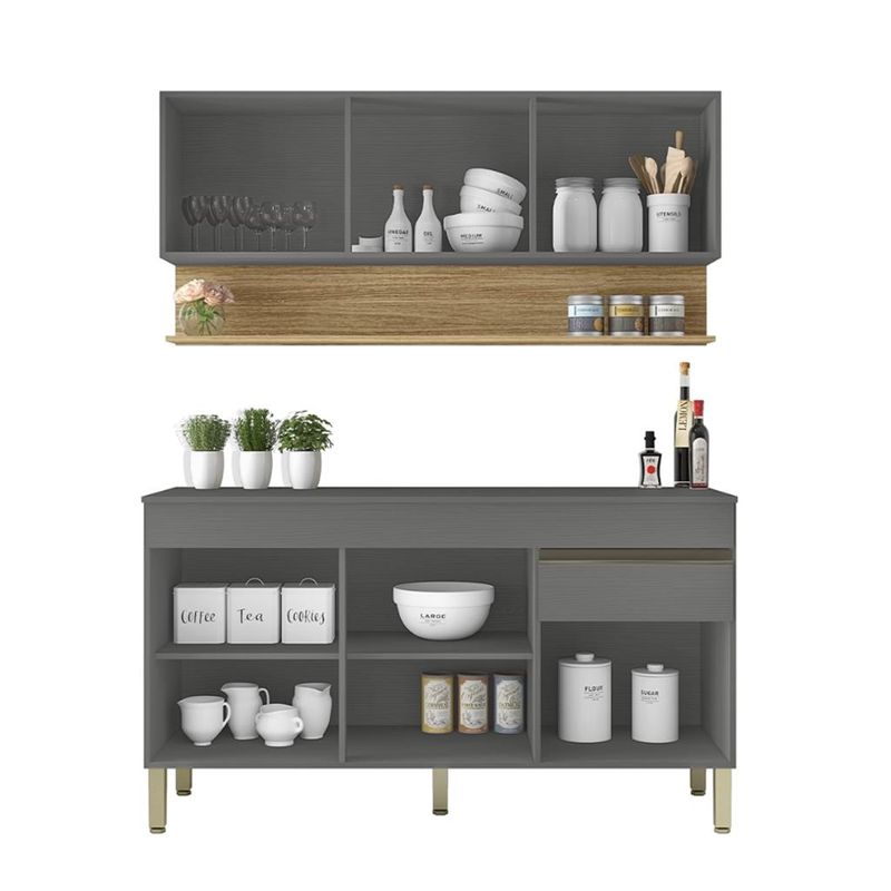 Cozinha-Compacta-com-Tampo-150cm-6-Portas-1-Gaveta-Line-Kits-Parana