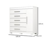 Comoda-5-Gavetas-1-Porta-Com-Sapateira-Rayane-ACP
