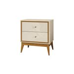 Mesa de Cabeceira 2 Gavetas Lucca EDN Móveis