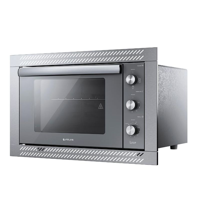 Forno-Eletrico-de-Embutir-Atlas-U-Top-Style-Espelhado-44L