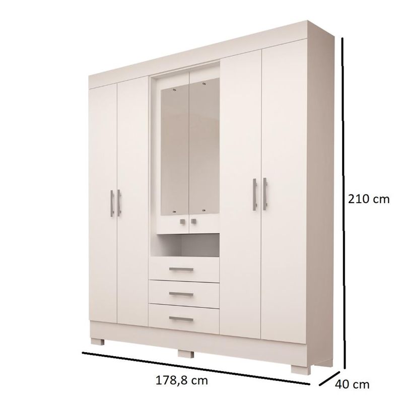 Guarda-Roupas-Casal-6-Portas-3-Gavetas-Com-Espelho-