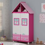 Guarda-Roupa-Infantil-2-Portas-2-Gavetas-Casinha-Gelius