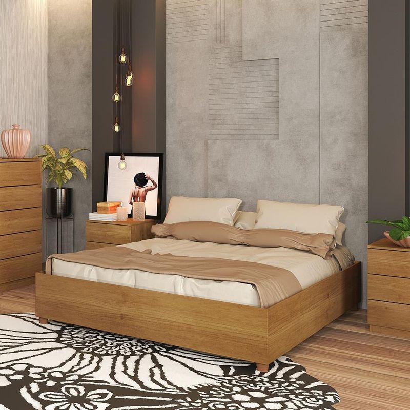 Cama-Casal-para-Colchao-Box-Monaco-Tcil