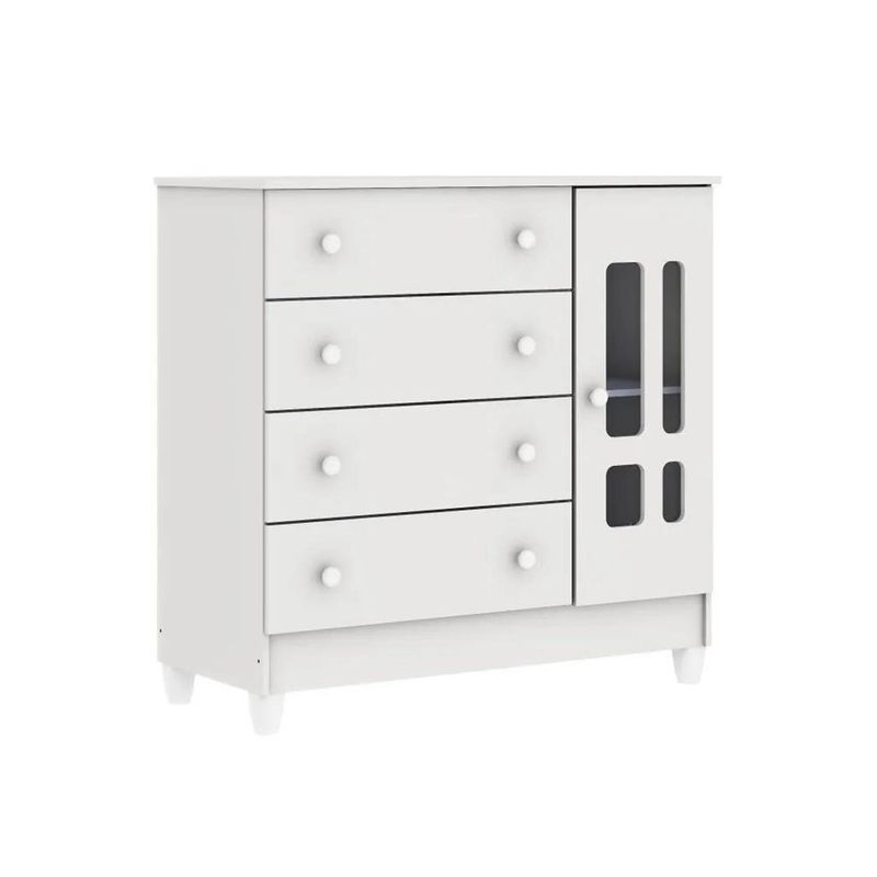 Comoda-4-Gavetas-1-Porta-Ariel-Carolina-Baby