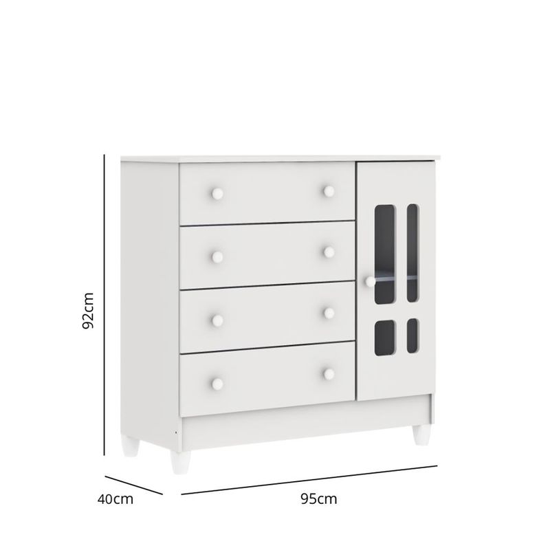 Comoda-4-Gavetas-1-Porta-Ariel-Carolina-Baby