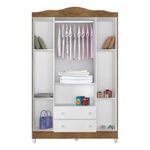Guarda Roupa Infantil 4 Portas 2 Gavetas Ariel Carolina Baby