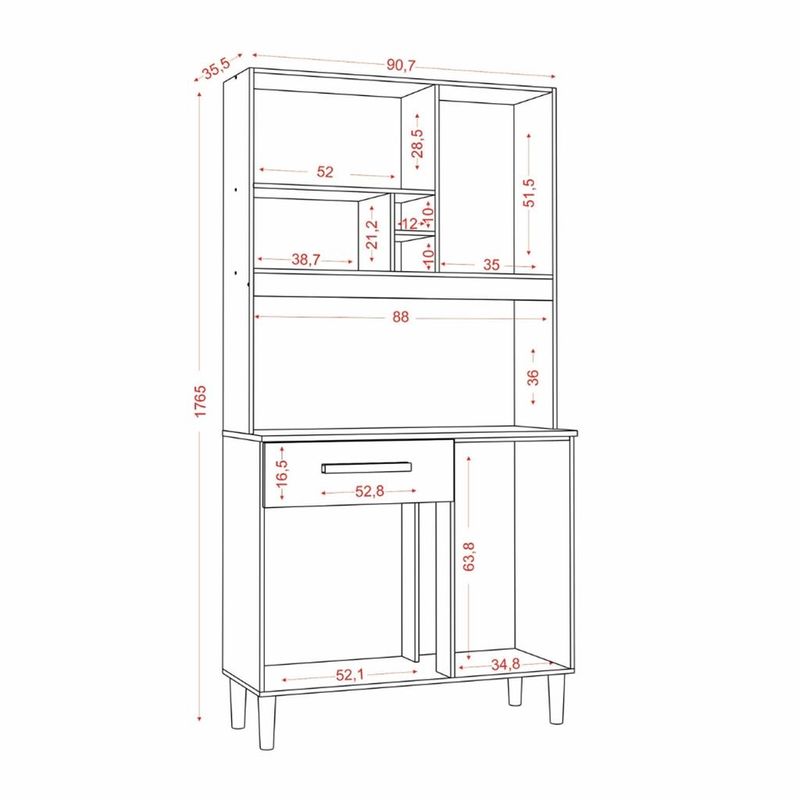 Cozinha-Compacta-4-Portas-1-Gaveta-Roma-Aramoveis