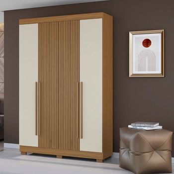 Guarda Roupa Solteiro com Pés 4 Portas 2030 Aramóveis