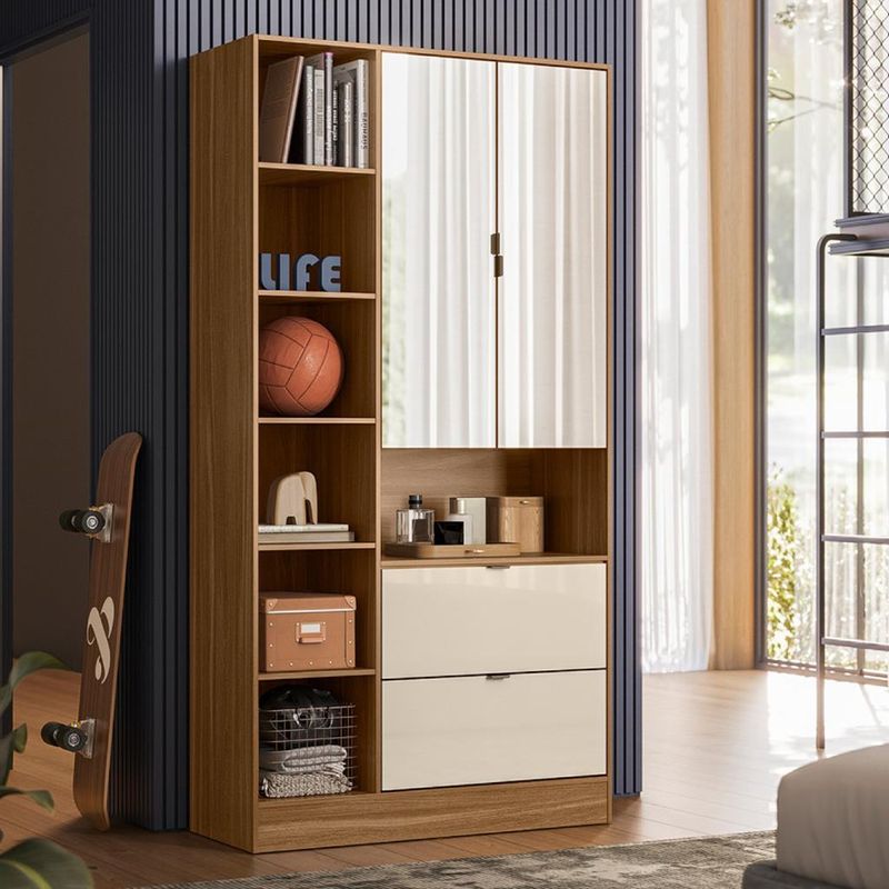 Armario-Multiuso-com-Espelho-2-Portas-2-Gavetas-Joy-Demobile