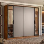 Guarda-Roupa-Casal-com-Vidro-Reflecta-4-Portas-4-Gavetas-Flex-Laredo-Demartz
