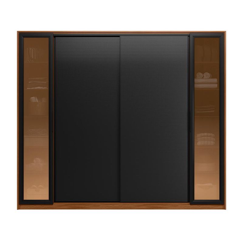 Guarda-Roupa-Casal-com-Vidro-Reflecta-4-Portas-4-Gavetas-Flex-Laredo-Demartz