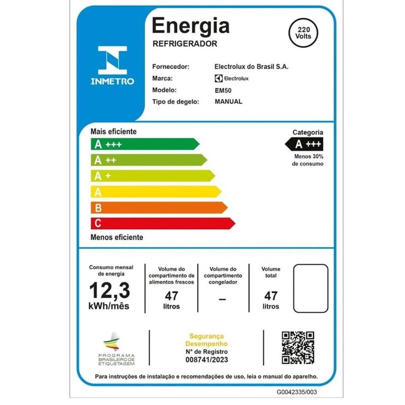 Frigobar-Electrolux-EM50-47L