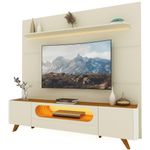 Rack-com-Painel-para-TV-ate-85-Polegadas-2-Portas-1-Gaveta-LED-com-Pes-de-Madeira-Royal-Nobre-Gelius
