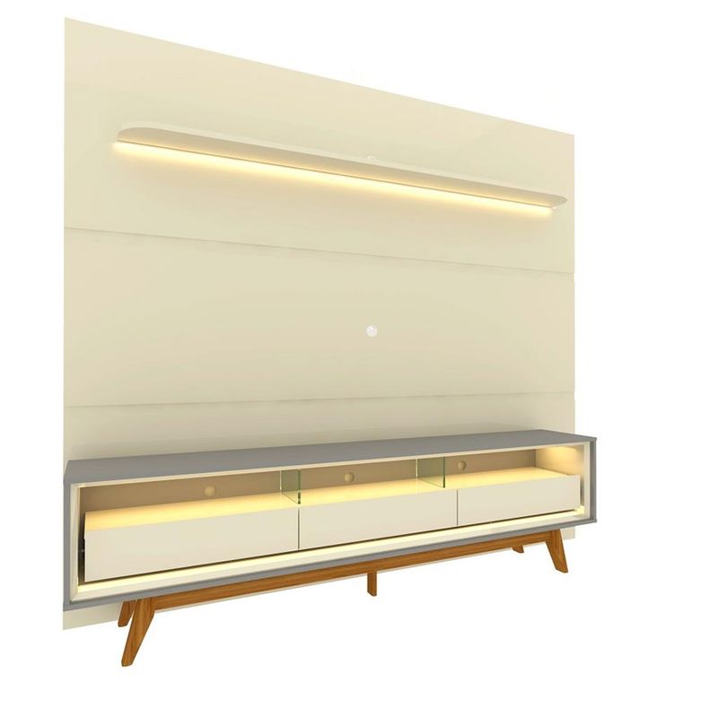 Rack-com-Painel-para-TV-ate-85-Polegadas-3-Gavetas-LED-com-Pes-Royal-Requinte-Gelius
