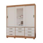 Guarda-Roupa-Casal-Espelho-3-Portas-8-Gavetas-Luiza-Panan