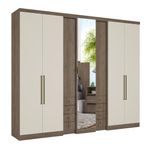 Guarda-Roupa-Casal-com-Espelho-7-Portas-8-Gavetas-Absolut-Clear-Glass-THB