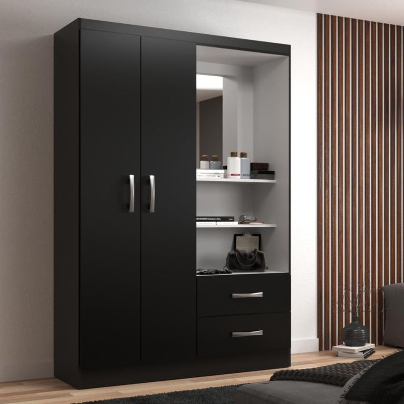 Guarda-Roupa-Solteiro-2-Portas-2-Gavetas-Capelinha-Evidencia
