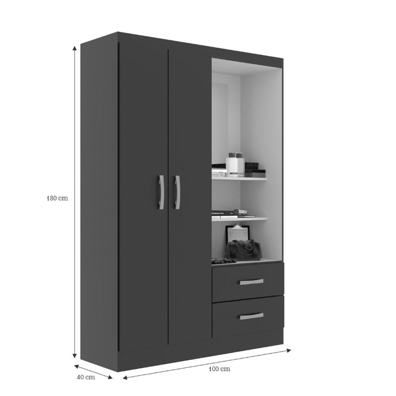 Guarda-Roupa-Solteiro-2-Portas-2-Gavetas-Capelinha-Evidencia