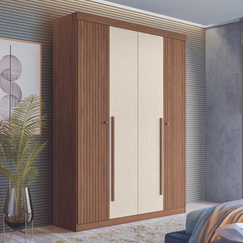 Guarda-Roupa-Casal-4-Portas-2-Gavetas-Ripado-Buriti-Santos-Andira