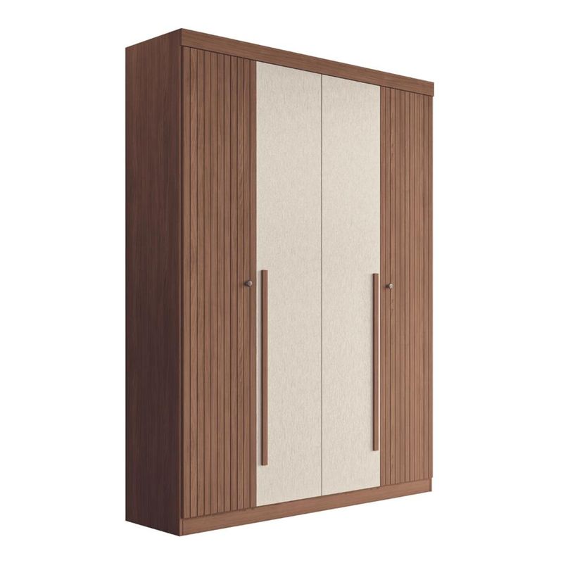 Guarda-Roupa-Casal-4-Portas-2-Gavetas-Ripado-Buriti-Santos-Andira