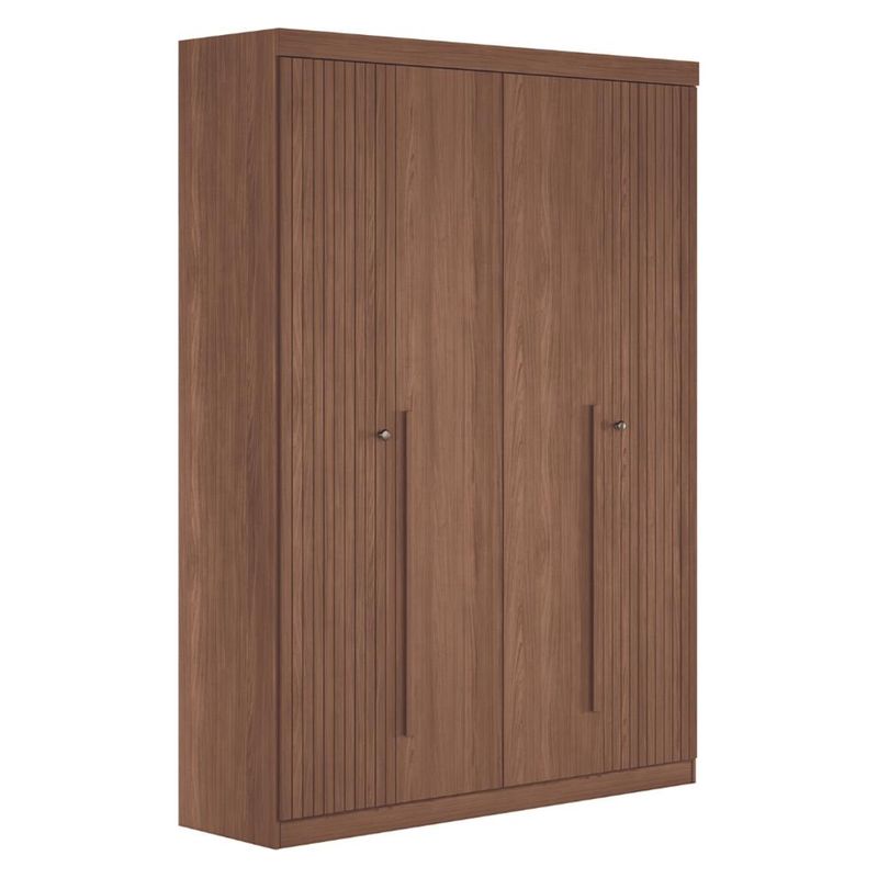Guarda-Roupa-Casal-4-Portas-2-Gavetas-Ripado-Buriti-Santos-Andira